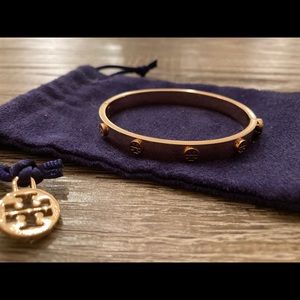 Tory Burch Gold Miller Stud Hinge Bracelet